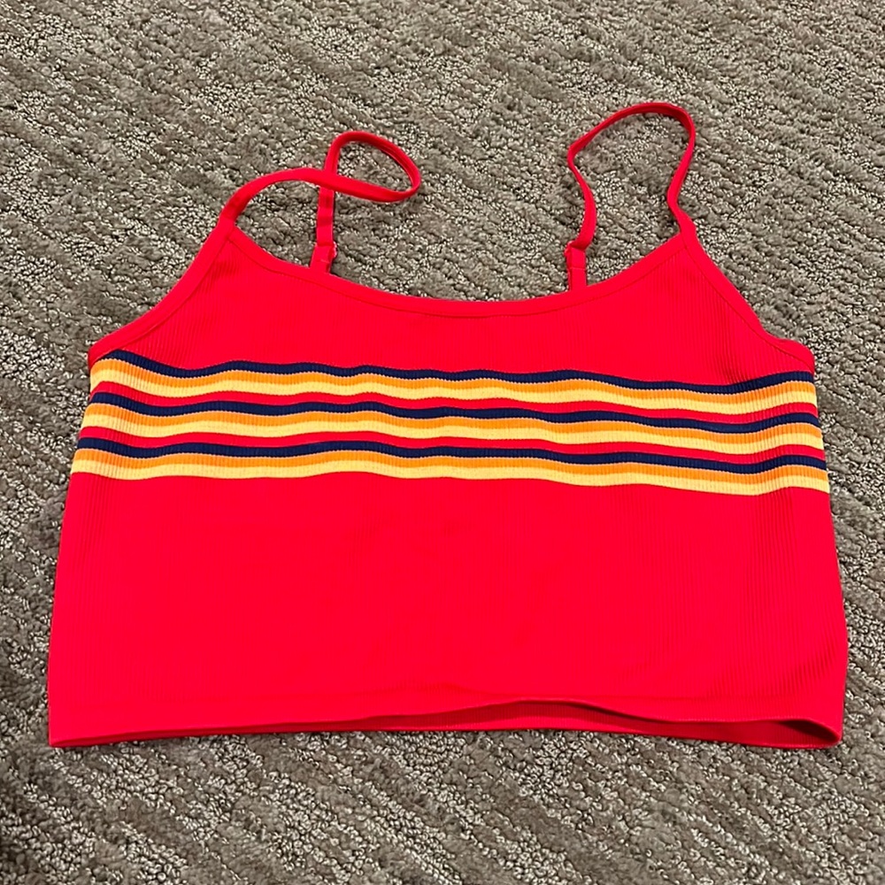 Red crop top